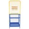 Vestil Work Plat w/84" Back, Dual Ent, 36x36, 33-3/8 in. W, 33-3/8 in. D, 1,000 lb. Load Capacity WP-3636-84B-DD - alternate 4